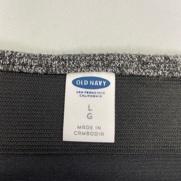 Old Navy Dark Gray Straight Pencil Skirt Size L Pull On Knit Career Office - Picture 4 of 5